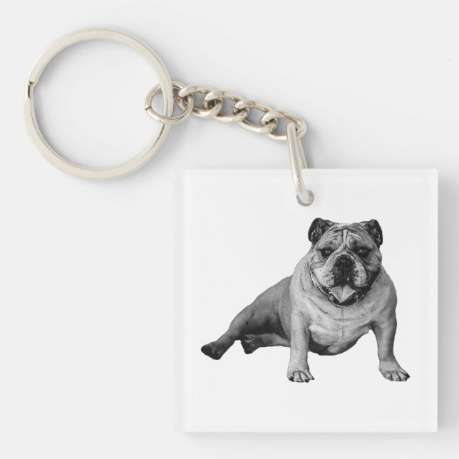 Porte-clés ludique Bulldog (Devant)