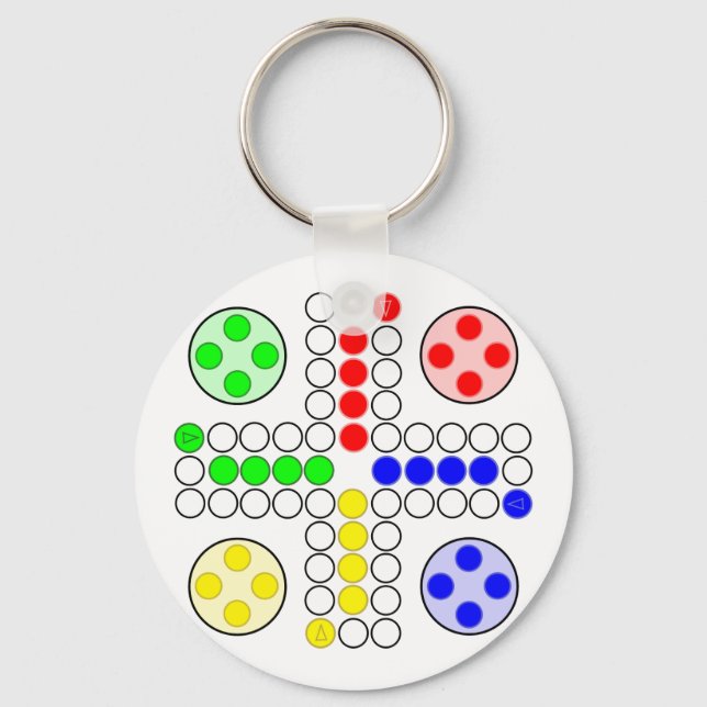 Porte-clés Ludo Classic Board Game (Recto)