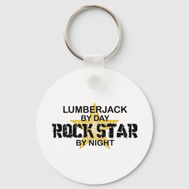 Porte-clés Lumberjack Rock Star by Night (Recto)