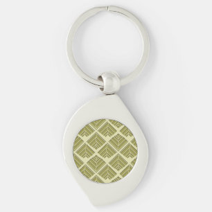 Porte-clés Lumière de Motif en feuilles Carré Gold Lime