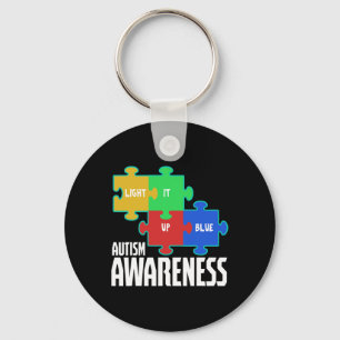 Porte-clés Lumière It Up Blue Puzzle Inspiration Autisme Awar