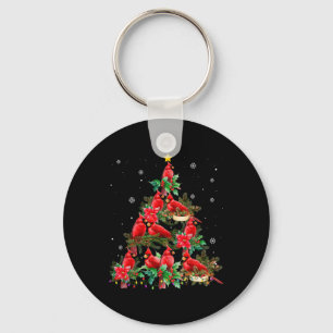 Porte-clés Lumières de Noël vintage pour arbre avec oiseaux c
