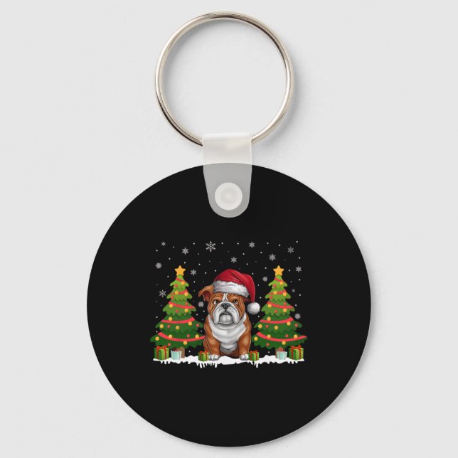 Porte-clés Lumières des arbres de Noël (Recto)