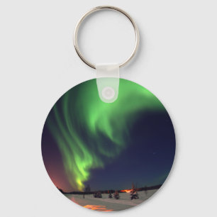 Porte-clés Lumières du Nord au lac Bear