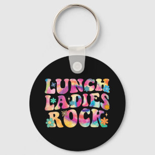 Porte-clés Lunch Ladies Rock Tie Dye Cafeteria Crew Super La