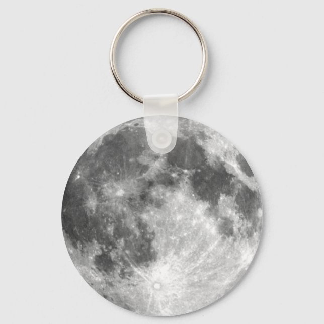 Porte-clés LUNE DE LA PLANÈTE TERRE (système solaire) ~ (Recto)
