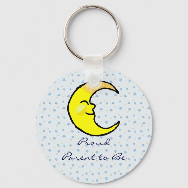 Porte-clés Lune et étoiles (Recto)