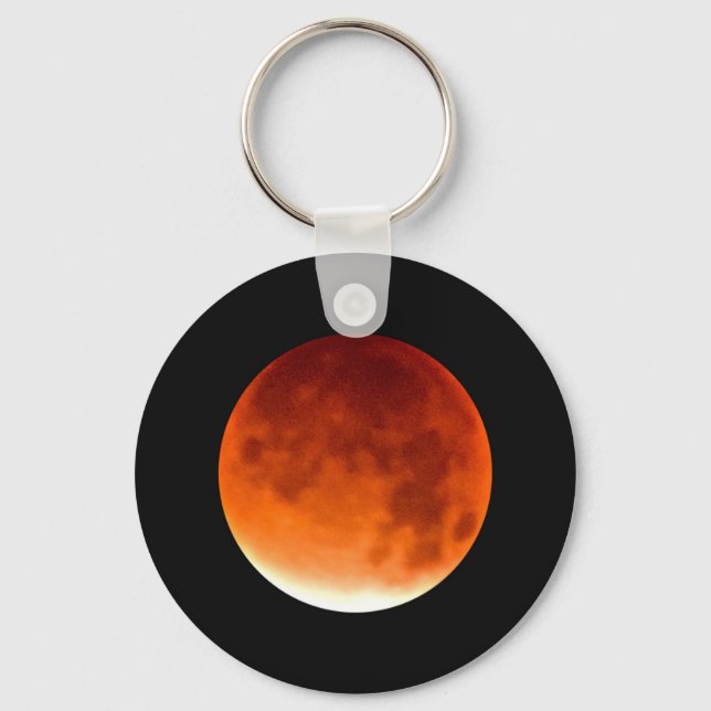 Porte-clés Lune rouge se levant (Recto)