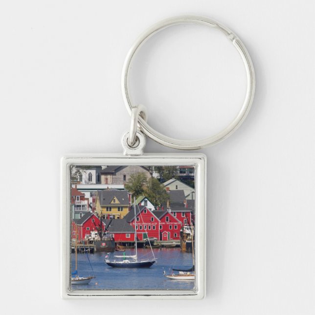 Porte-clés Lunenburg, Nouvelle-Écosse, Canada. 3 (Devant)