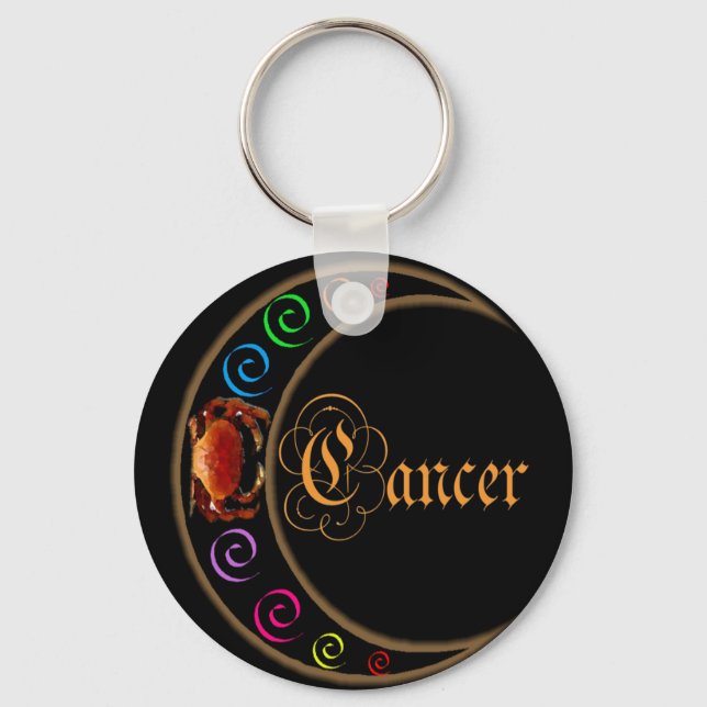 Porte-clés Lunes célestes Zodiaque Cancer (Recto)