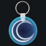 Porte-clés LuneShine<br><div class="desc">Un design lune brillant et brillant en bleu et blanc. Eon Boutons Stylez,  porte - clés,  magnets et autocollants ; collectez-les,  échangez-les,  épinglez-les ou collez-les sur vos affaires ! Vous pouvez même les customiser avec votre nom ou tout ce que vous voulez faire vous-même !</div>