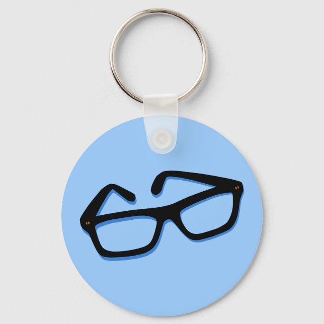 Porte-clés Lunettes de nerd cool (Recto)