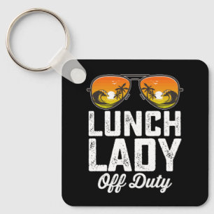 Porte-clés Lunettes de soleil de la dame du déjeuner hors ser
