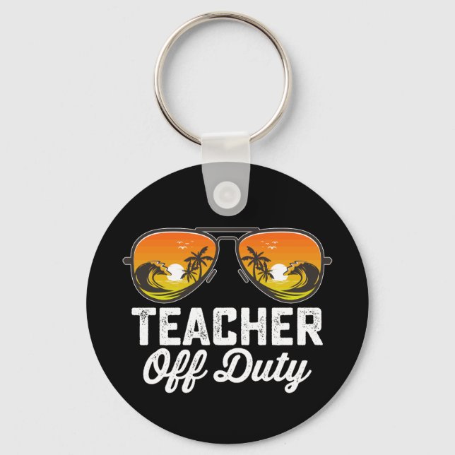 Porte-clés Lunettes de soleil de professeur hors service dern (Recto)
