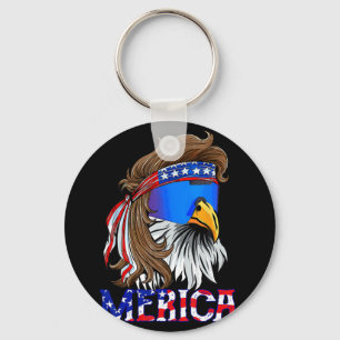Porte-clés Lunettes de soleil Eagle Mullet Merica 4 juillet É
