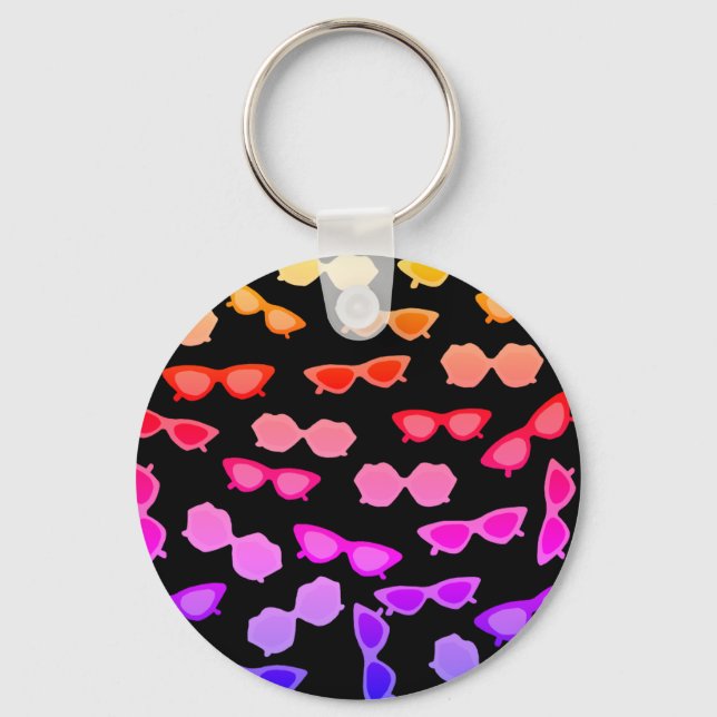 Porte-clés Lunettes de soleil hippie (Recto)