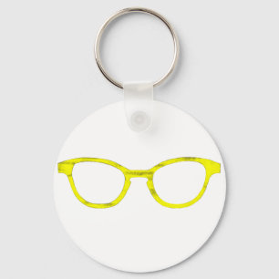 Porte-clés Lunettes de soleil Jaune Rim Le MUSÉE Zazzle Cadea