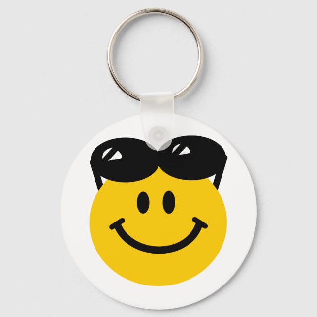 Porte-clés Lunettes de soleil perchées sur la tête (Recto)