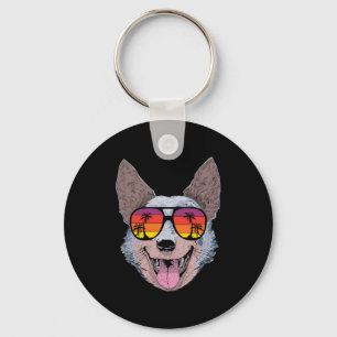 Porte-clés Lunettes de soleil Retro Australian Cattle Dog