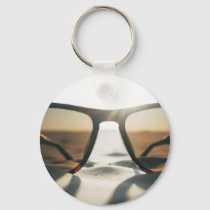 Porte-clés Lunettes de soleil sur le sable