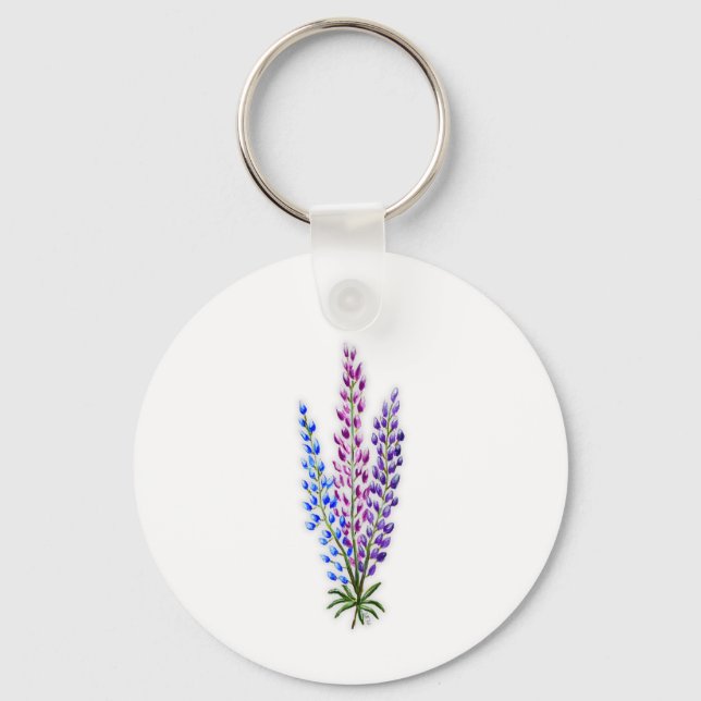 Porte-clés Lupins de Nouvelle-Écosse (Recto)