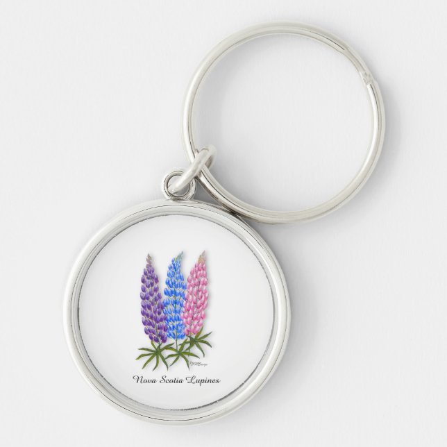 Porte-clés Lupins de Nouvelle-Écosse (Devant)