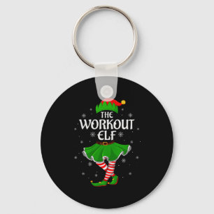 Porte-clés Lutin de sport Noël Famille Filles Femmes Lutin Sq
