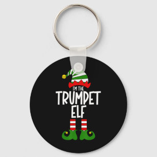 Porte-clés Lutin Trompette Instrument de Musique de Noël Corr