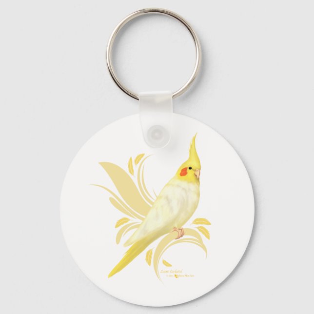 Porte-clés Lutino Cockatiel (Recto)
