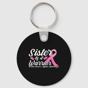 Porte-clés Lutte Contre Le Cancer Du Sein Soeur D'Un Guerrier