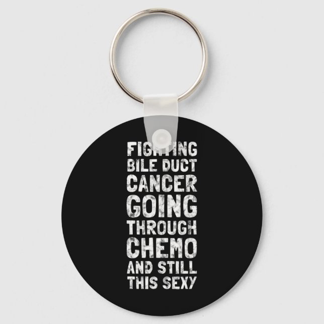 Porte-clés Lutter contre le cancer de la bille Chemo Y Citati (Recto)