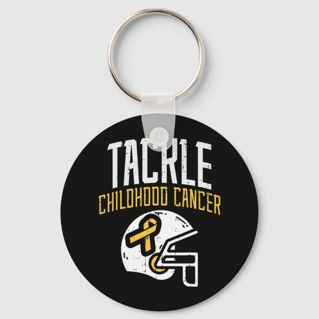 Porte-clés Lutter contre le cancer de l'enfance Casque de sen (Recto)