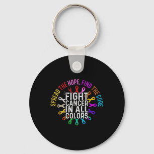 Porte-clés Lutter Contre Le Cancer De Toutes Les Couleurs - F