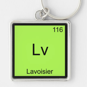 Porte-clés Lv - Lavoisier Funny Chimie Élément Symbole Tee