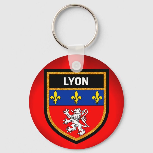 Porte-clés Lyon Flag (Recto)