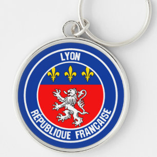Porte-clés Lyon Round Emblem