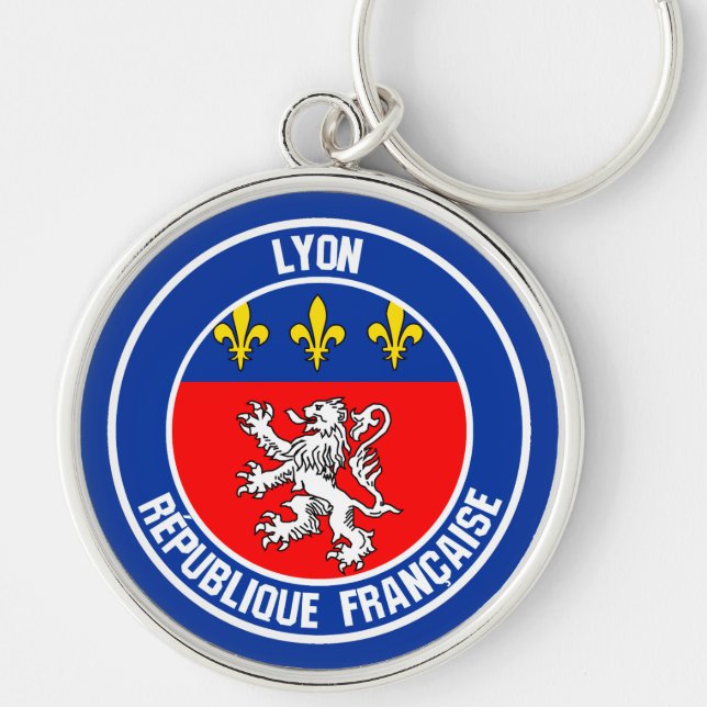 Porte-clés Lyon Round Emblem (Devant)