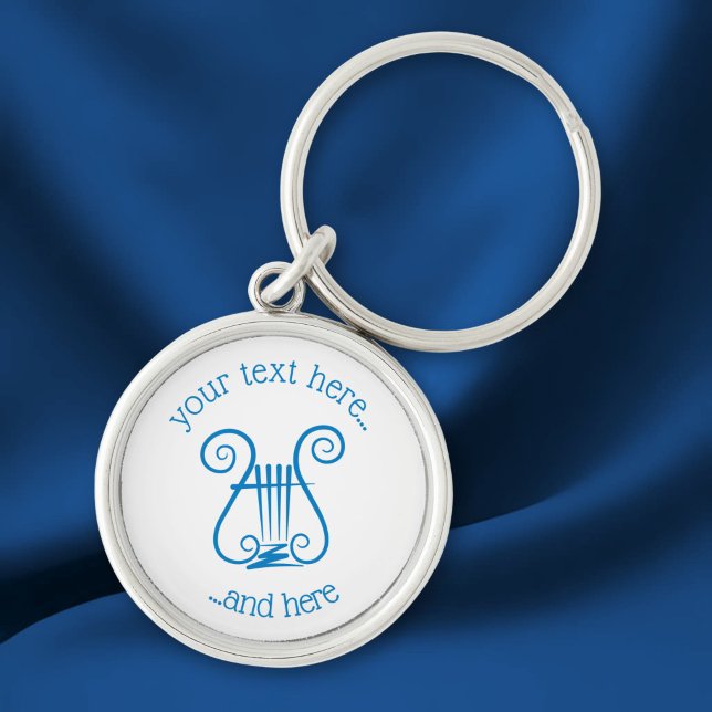 Porte-clés Lyre Bleue (Créateur téléchargé)