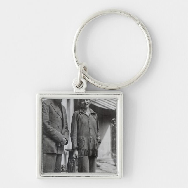 Porte-clés Lytton Strachey et arbre d'iris (Devant)