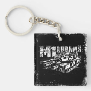 Porte-clés M1 Carré Abrams (double face) Porte - clé