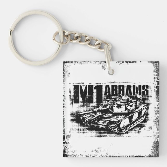 Porte-clés M1 Carré Abrams (double face) Porte - clé (Devant)