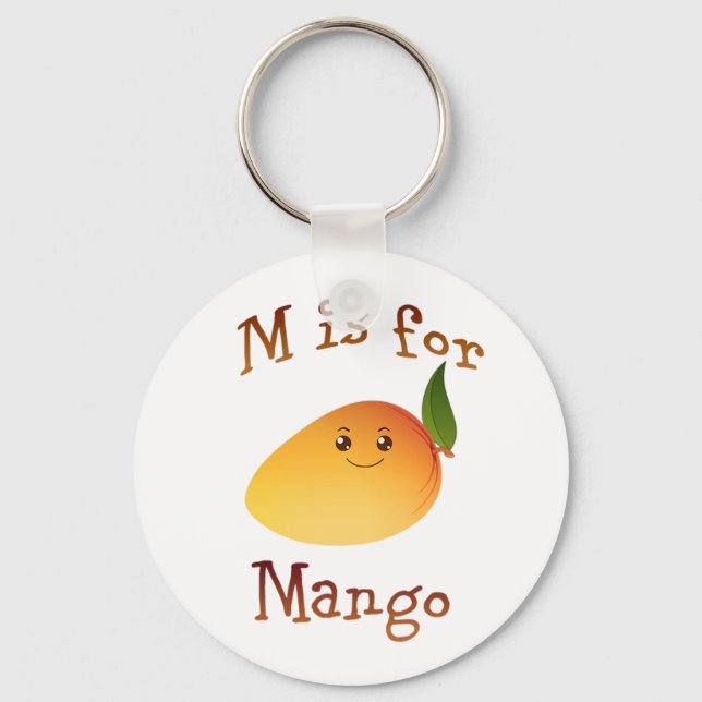 Porte-clés M est pour Mango (Recto)