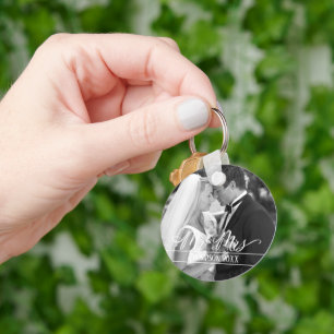 Porte-clés M. et Mme Elegant Stylish Photo Personnalisée