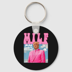 Porte-clés M.i.l.f Homme I Love Felons Funny Trump Pink 2024
