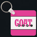 Porte-clés "M.O.A.T. !" Porte - clé graphique<br><div class="desc">"M.O.A.T. !" Porte - clé d'impression graphique Le design mignon montre l'abréviation "G.O.A.T." (Greatest Of All Time) avec le mot "MOM!" placé dans les périodes. Les couleurs peuvent être modifiées selon vos préférences en modifiant la conception. Fait le cadeau parfait pour votre maman très aimée pour la Fête des Mères,...</div>