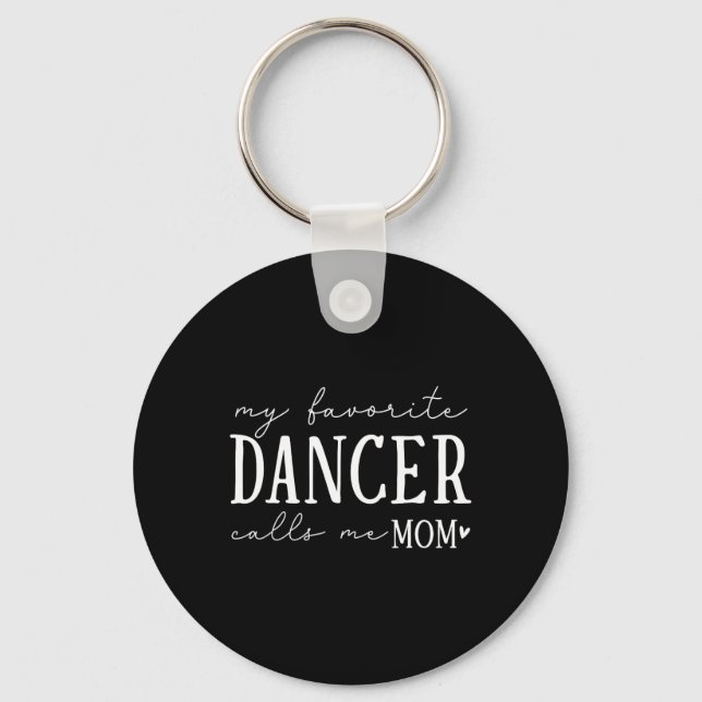 Porte-clés Ma danseuse préférée m'appelle maman Dancing Balle (Recto)