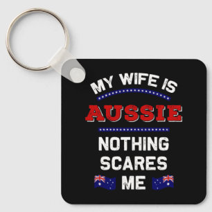 Porte-clés Ma femme est Australienne sous la monarchie Austra