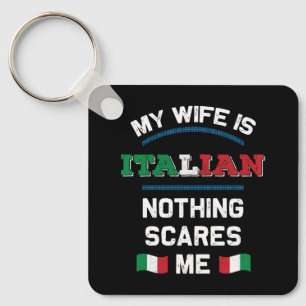 Porte-clés Ma femme est italienne Italie République Italie It