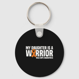Porte-clés Ma Fille Est Un Guerrier Orange Ribbon Rsdcrps Awa