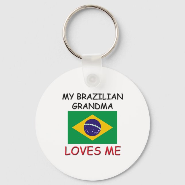 Porte-clés Ma grand-mère brésilienne m'aime (Recto)